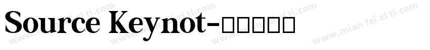 Source Keynot字体转换